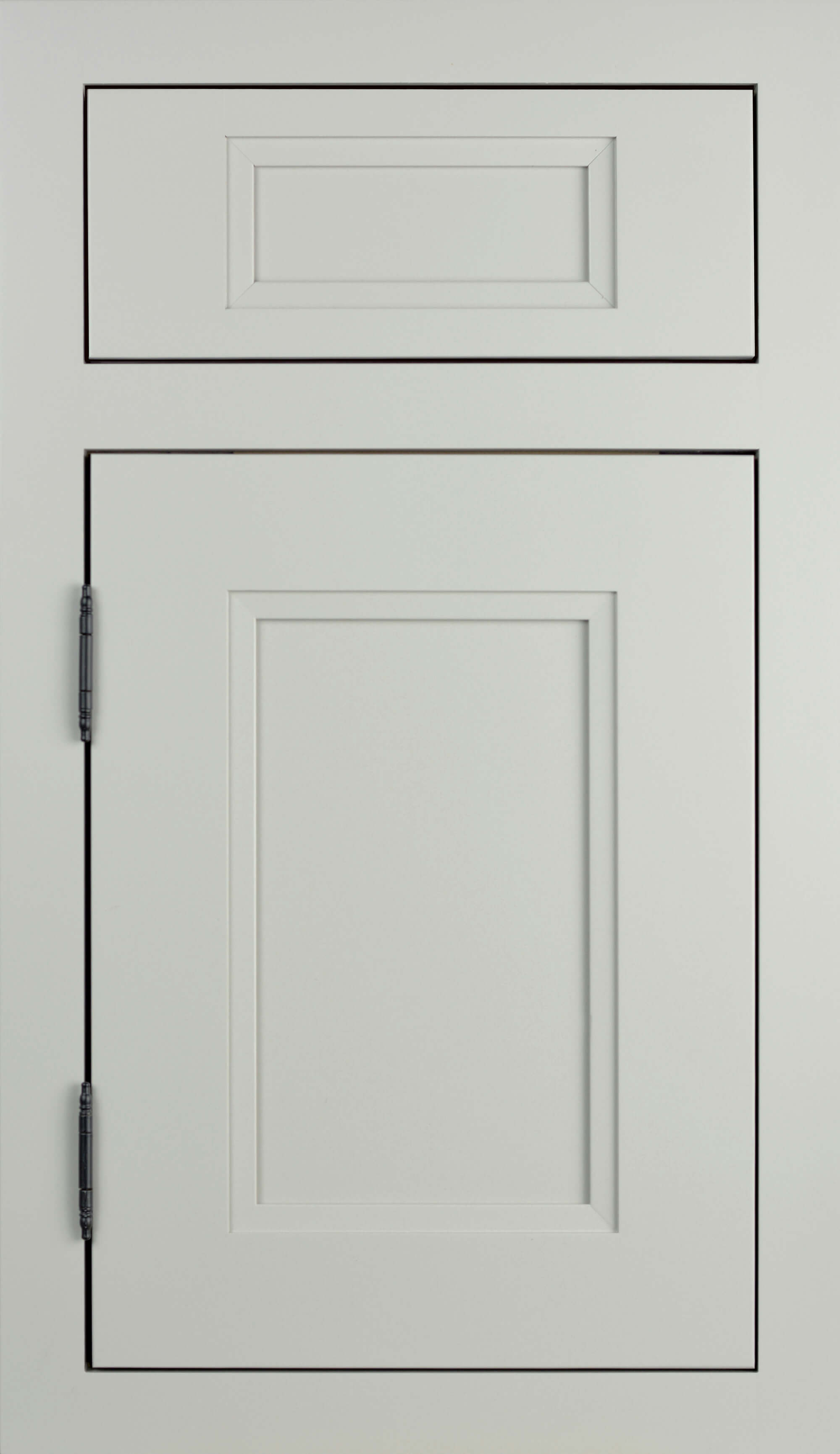 Dura Supreme Cabinetry, Inset Styling with Barrel Hinging on the Dempsey-Inset door style