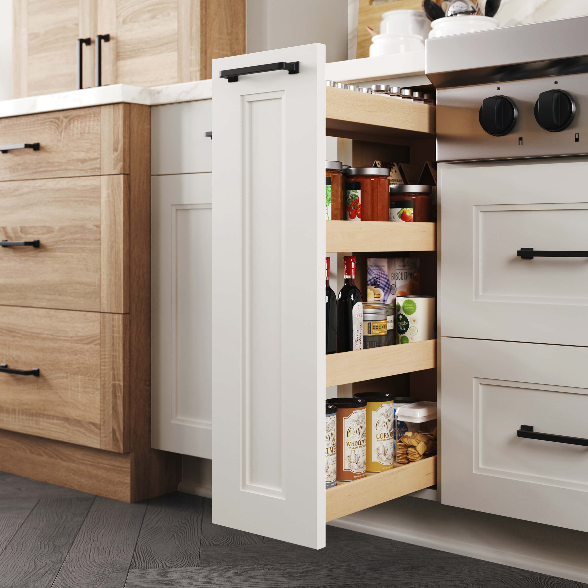 Base Pull-Out Pantry - Wood