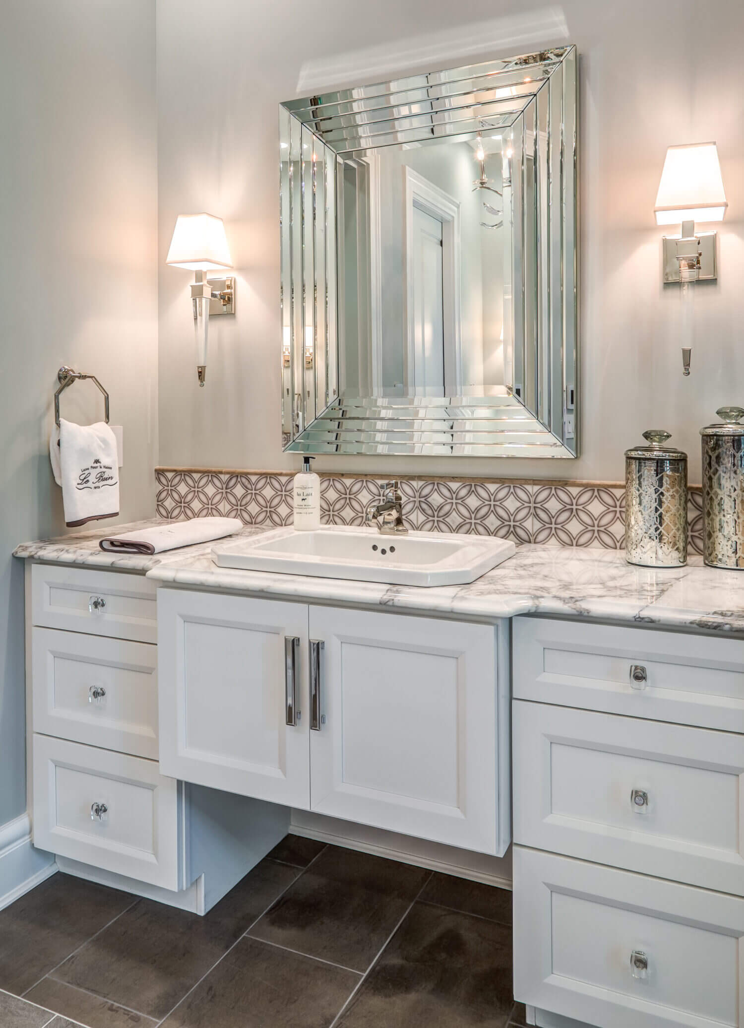 Glamorous Hollywood Inspired Bathroom - Dura Supreme Cabinetry