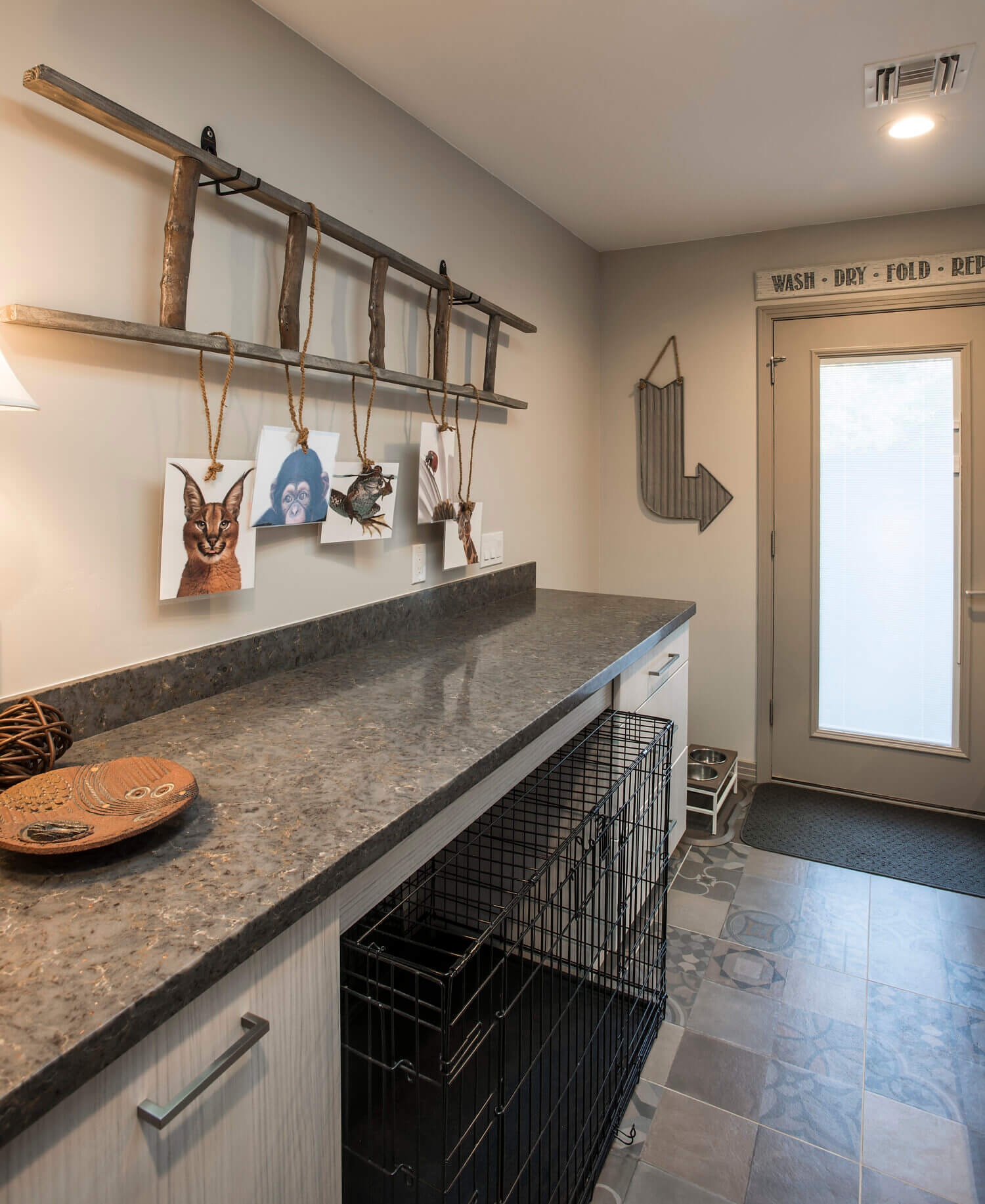 PAW-some Dog-Friendly Laundry Room - Dura Supreme Cabinetry