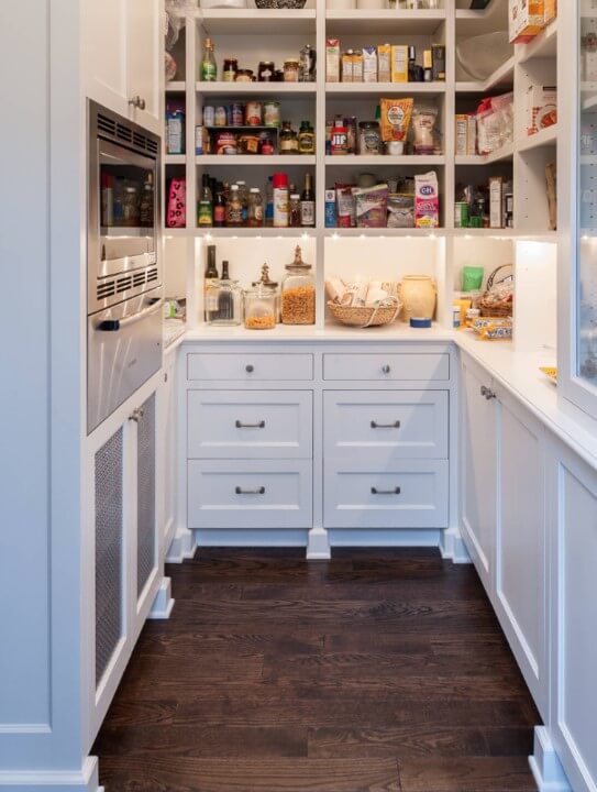 Microwave in Pantry, Design by Kristi Spouse Interiors, Seattle