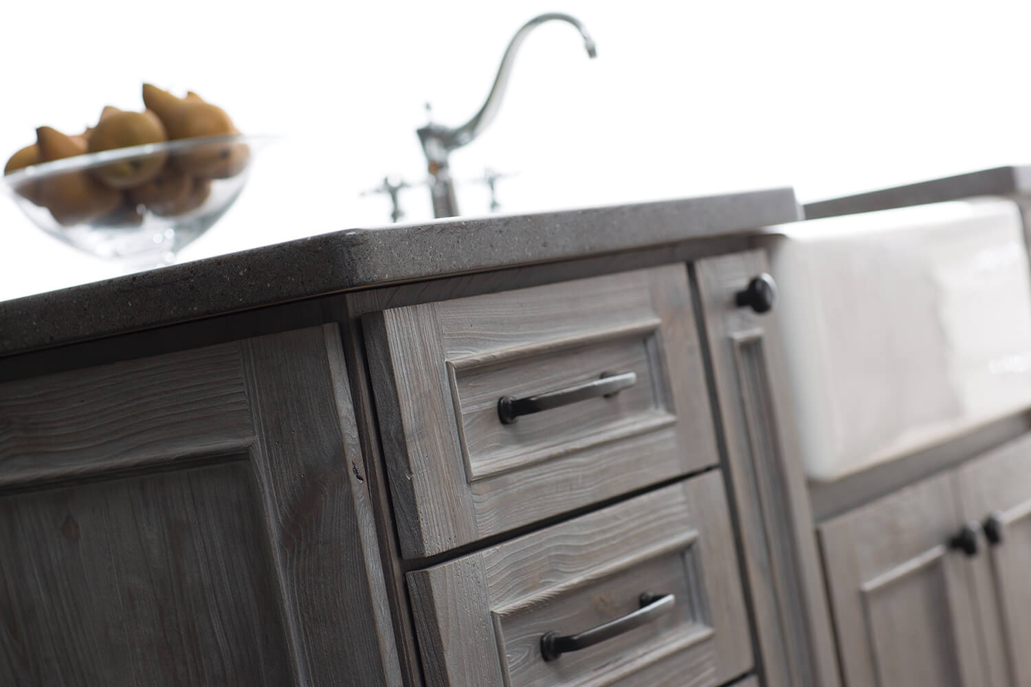 Weathered Wood Kitchen Island - Dura Supreme Cabinetry