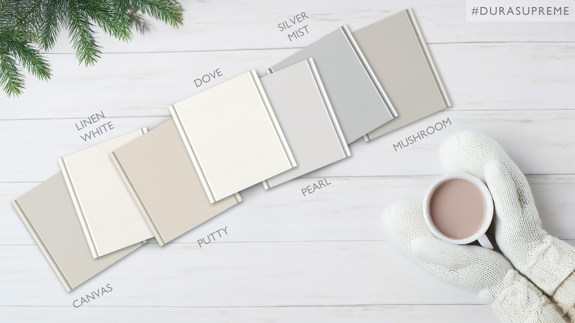 Soft white cabinet paint colors from Dura Supreme Cabinetry.