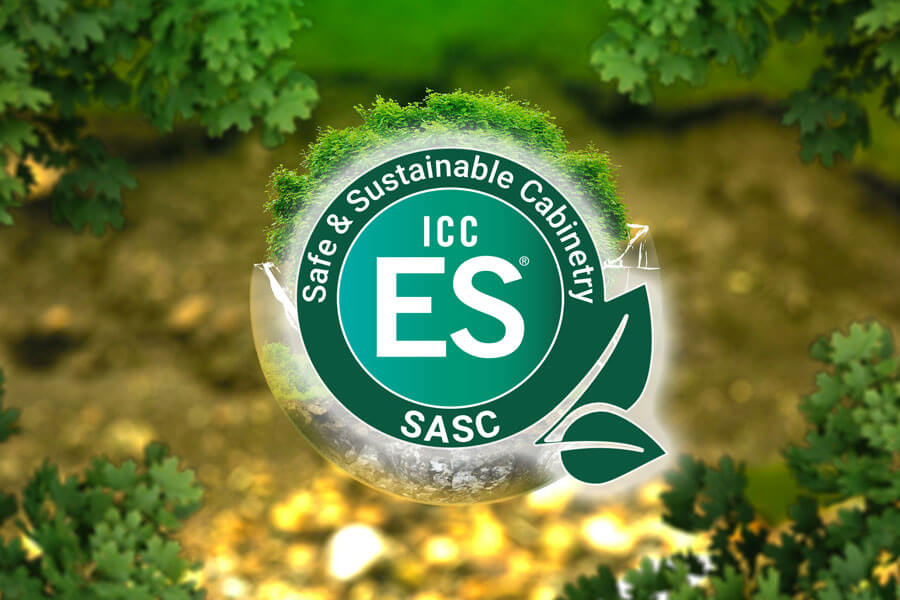 ICC-ES SASC Certification Logo for Safe and Sustainable Cabinetry